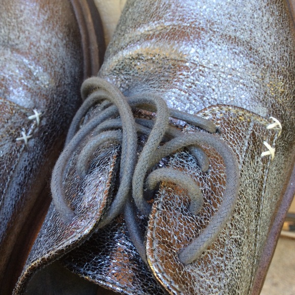 Coolway shoes, silver tie up loafers Sz 39 - Picture 4 of 6